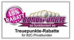 15% Rabatt mit Treuepunkten (Bonuspunkten) von Moyra